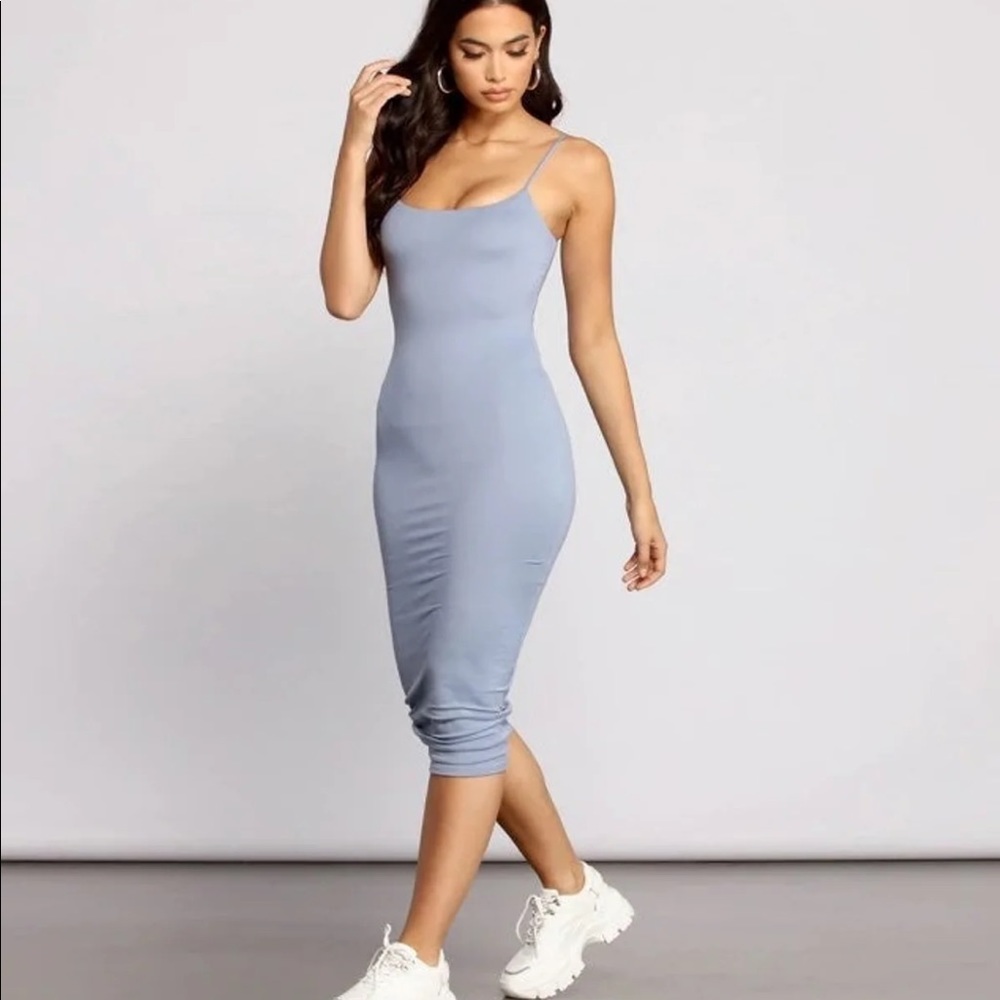 Windsor Light Blue Midi Dress